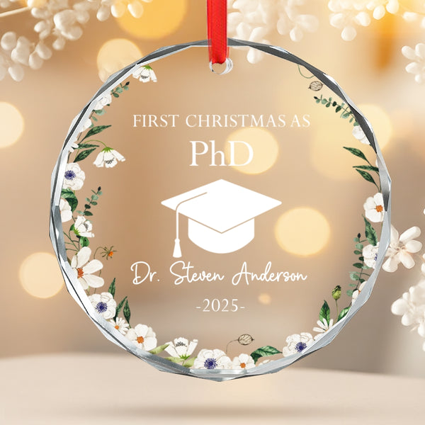 Personalized Phd Ornament, PhD Graduation Gift, PhD Graduate Gift, Custom PhD Gift, PhD Doctorate Graduation Gift, PhD Doctoral, Phd Ph.D.