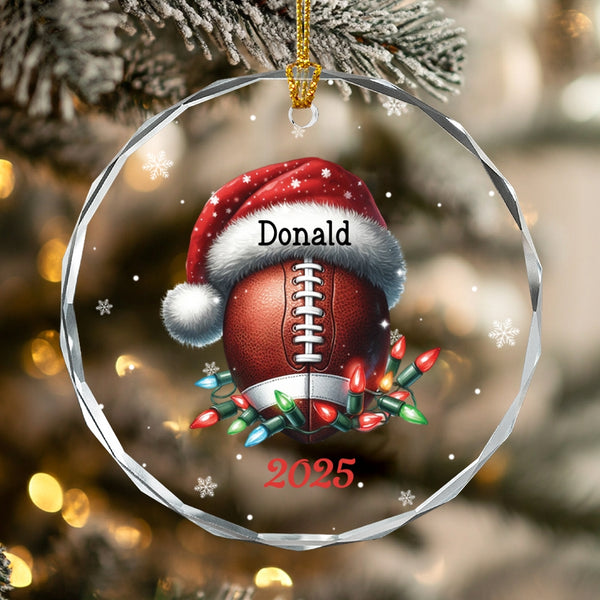 Personalized Football Christmas Ornament Gift for Football Lovers