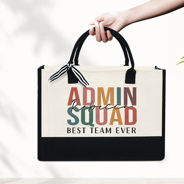 Admin Squad Tote Bag, Administrative Assistant Tote Bag, Administrative Professionals Gift, School Office Staff, Admin Assistant Gift Bag MLN5697TTH