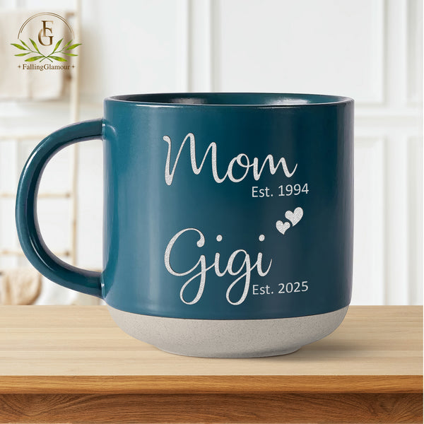 Personalized Grandma Mug Engraved Mug, New Grandma Mug Est 2025 Gift, Future Gigi Pregnancy Announcement, First Time Nana Mimi Cup Gifts  MLN4821BQT