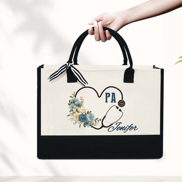 Personalized Gift For Physicians Assistant, Custom PA Tote Bag, Gift for PA Graduation, PA Week Gifts, Physician Assistant Tote Bag, PA Gift MLN5663PMN