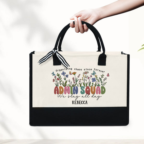 Admin Squad Tote Bag, Office Squad Tote, Administrative Assistant, Administrative Professionals Gift, School Office Staff, Admin Assistant MLN5698NTH