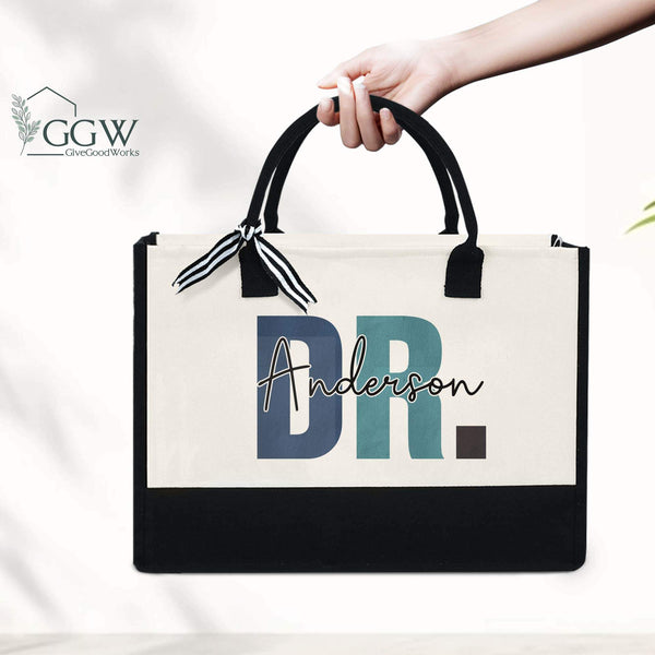 Personalized PharmD Tote Bag, Pharmacist Tote Bag, Pharmacist Technician Gift, Doctor of Pharmacy, Pharmacy Graduation Gift, Pharmacy Gifts MLN2745TNB