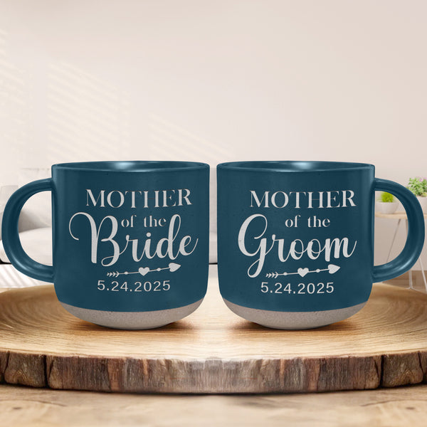 Mother of the Bride Gifts, Mother of the Groom Pottery Mug, Mom Wedding Gift, Bride Mom Gift, Gift from Bride, Wedding Mob Gift, Party Wedding TQN4824BQT