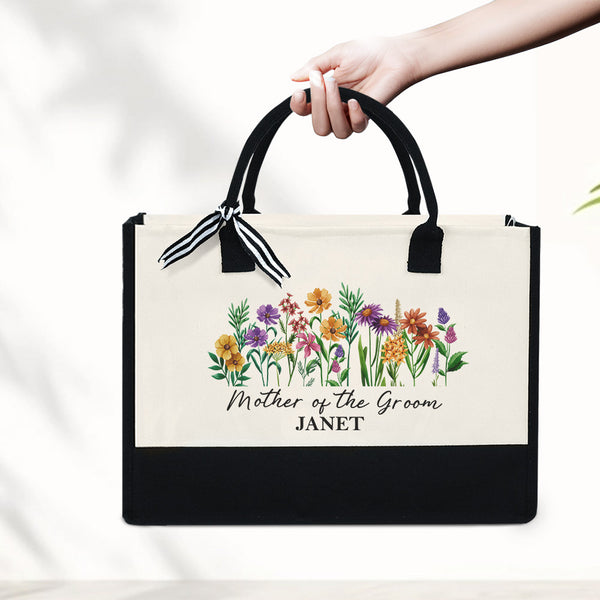 Mother of the Groom Gift, Mother of the Groom Tote Bag, MOG Tote Bag, Gift from Bride, Wedding Keepsake Gifts for Mother of the Groom MLN5672TTH