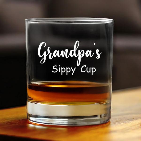 Grandpa Whiskey Glass, New Grandpa Gift, Grandpa's Sippy Cup, Gift for Grandpa, Papa Cup, Custom Papa Gift, Grandpa Glass, Dad Grandpa Gifts MLN5341DNV