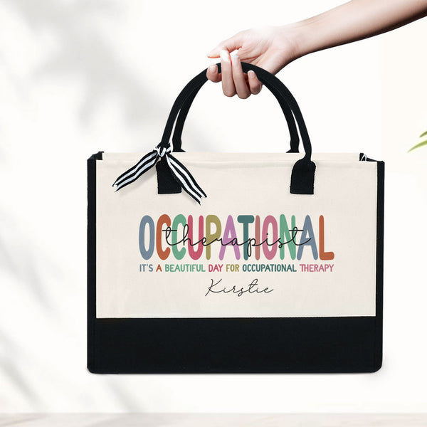 Custom Occupational Therapy Tote Bag, Occupational Therapist Gift, OT Bag, Occupational Therapy Appreciation, Therapy Graduation Gifts MLN2917TTH