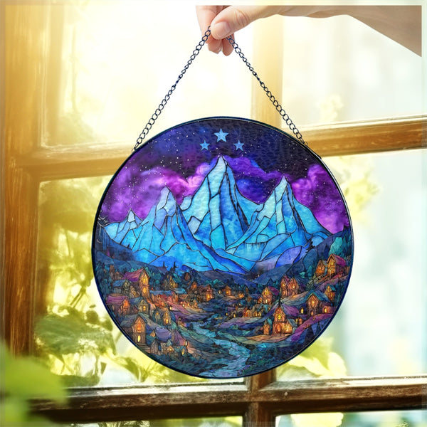 Night Court Acrylic Window Hanging, Night Court Stained Glass Suncatcher, Fantasy Reader Gift, Bookish Gift,Bookshelf Decor, Book Lover Gift