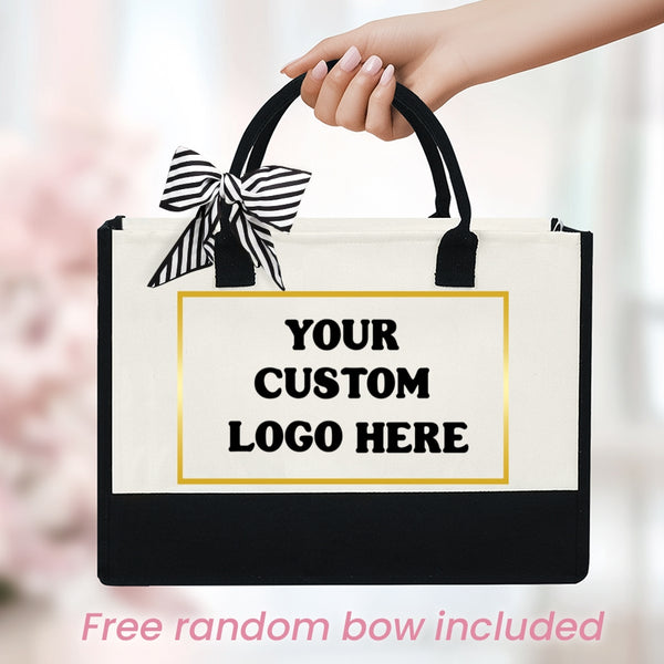 Custom Logo Bag, Business LogoTote Bag, Promotional Tote Bag, Custom Text Tote, Trade Show Gifts Bag, Custom Shopping Bags, Logo Tote Bag TQN4902LTH