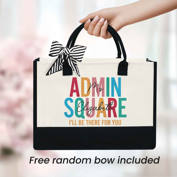 Personalized Admin Assistant Tote Bag, Office Team Gift, Co Worker Gift, Administrative Assistant, Thank You Gift, Employee Gift, Admin Gift LHB65DNV