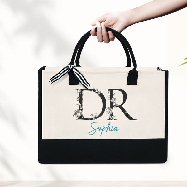Personalized Doctor Tote Bag, Custom Dr Tote Bag, Gift for Doctor,Future Doctor Gift, Doctor Gift For Women, DR Gift, Doctor Graduation Gift TQN3512LTH