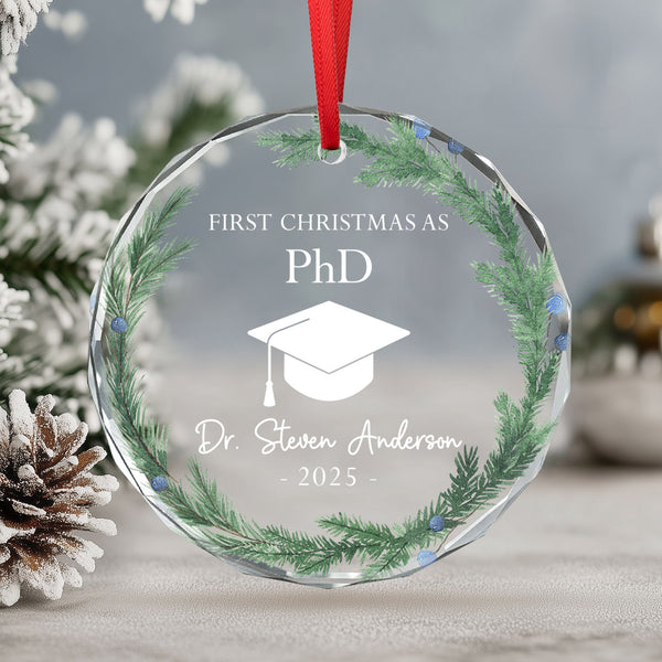Personalized Phd Ornament, PhD Graduation Gift, PhD Graduate Gift, Custom PhD Gift, PhD Doctorate Graduation Gift, PhD Doctoral, Phd Ph.D.