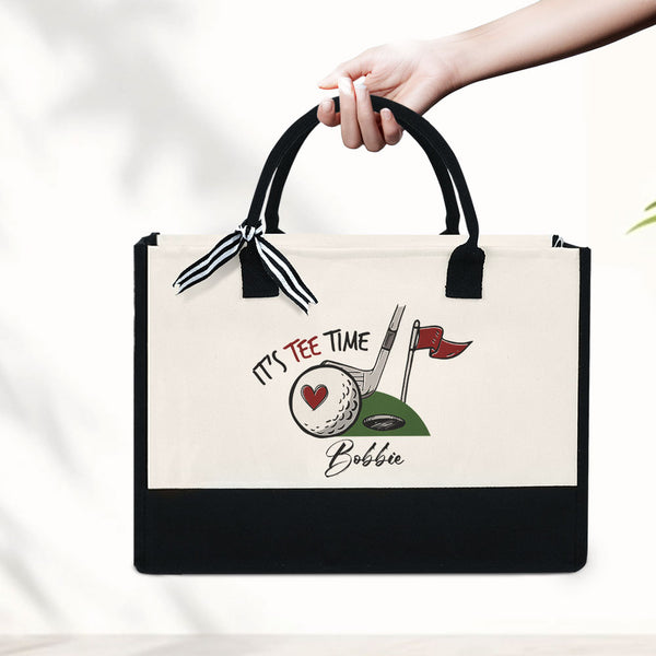 Personalized Golf Tote Bag, Golf Gift Women, Golfing Gift Ideas, Golfer Gift Bag, Golf Lovers Gift, Golf Instructor Gifts, Golf Clubs Bag MLN4159NTH