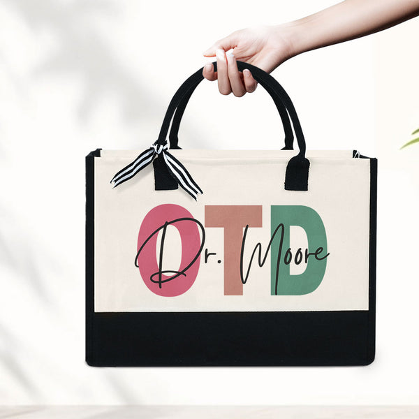 Doctor of Occupational Therapy Tote Bag, Custom Name OTD Tote Bag, Dr of Occupational Therapy, OTD Graduation, Otd Gifts, OTD Therapist Grad MLN3097TTH