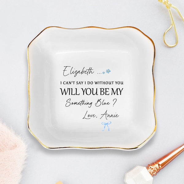 Personalized Jewelry Tray, Bridesmaid Gift, Jewelry Dish Gift for Friend, Bridesmaid Gifts For Sister, Maid Of Honor Gift, Mothers Day Gift LHB53DTD