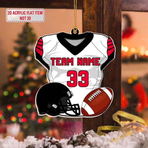 Personalized Football Jersey 2-Sided Acrylic Ornament