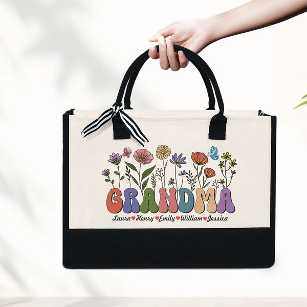 Grandma Bag, Grandma Tote Bag, Grandma To Be, Grandma Gift Bag, Custom Gift from Grandkids, New Grandma Gifts, Nana Bag, Gift for Grandma MLN5361NTH