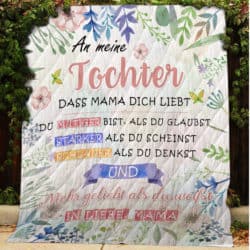 An Meine Tochter - Denke Immer Daran, Dass Mama Dich Liebt Blanket Geembi™
