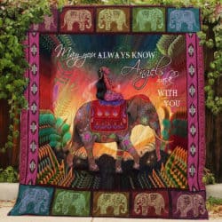 Angel Walks With You - Bohemian Elephant Quilt P138 PD Geembi™