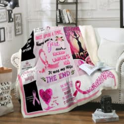 My Wife - Who Kicked Cancer's Ass Sofa Throw Blanket Geembi™