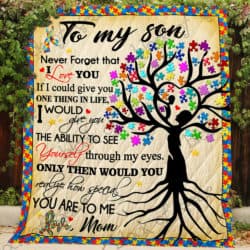 My Son You Are Special To Me Autism Quilt Geembi™