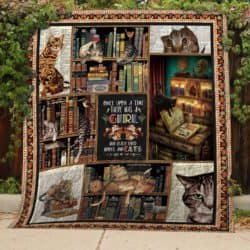 Books and Cats Quilt TH443 Geembi™