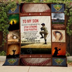 Baseball, To My Son Quilt Th524 Geembi™
