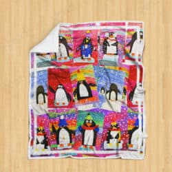 Color Penguin Sofa Throw Blanket Geembi™