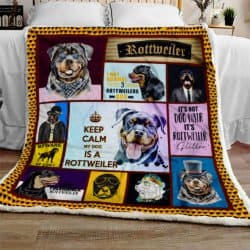Keep Calm My Dog Is A Rottweiler Sofa Throw Blanket SS206 Geembi™