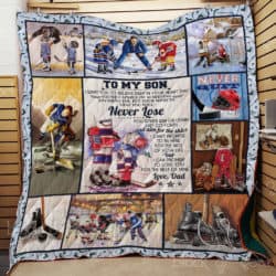 To my son, ice hockey Quilt Th578 Geembi™