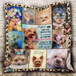 The Moment I Saw You, I Love You Yorkie Quilt Geembi™