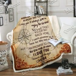 To My Son - Never Forget Your Way Back Home Sofa Throw Blanket SS222 Geembi™