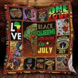Black Queens Are Born In July Quilt P553bq7 Geembi™