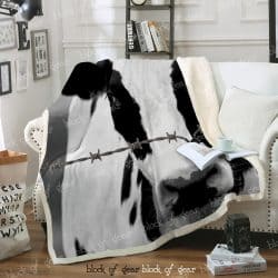Holstein Cow Sofa Throw Blanket D364 Geembi™