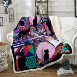 Black Cat Sofa Throw Blanket SS273 Geembi™
