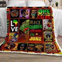 Black Queens Are Born In June Sofa Throw Blanket P553bq6 Geembi™