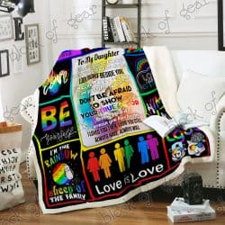 Daughter, I Am So Proud Of You Pride Sofa Throw Blanket P539d Geembi™