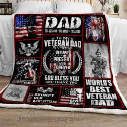 My Veteran Dad Thank You Sofa Throw Blanket P487 Geembi™