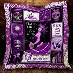Fight Like A Girl - Fibromyalgia Awareness Quilt SS331 Geembi™