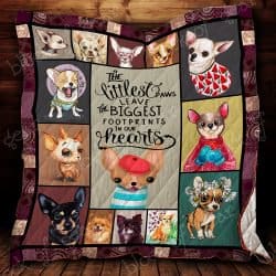 Chihuahua The Biggest Footprints In Our Hearts Quilt DH489 Geembi™