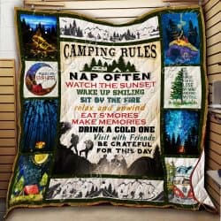 Camping Rules Quilt Geembi™