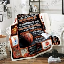 Basketball Grandson, Love, Grandma Sofa Throw Blanket Geembi™