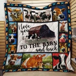 I Love You To The Barn And Back, Cow Quilt THL924 Geembi™