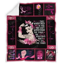 Breast Cancer Warrior Sofa Throw Blanket Geembi™