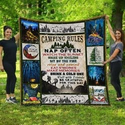 Camping Rules Quilt Geembi™