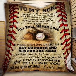 To My Son, Baseball Quilt Geembi™