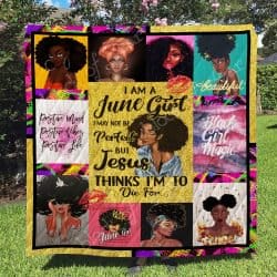 June Girl - Black Queen Quilt-2 Geembi™