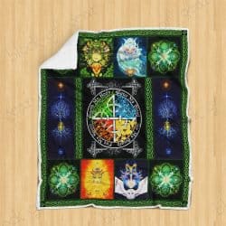 The Four Elements - Pagan Sofa Throw Blanket Geembi™