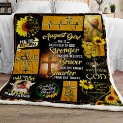 August Girl Daughter Of God Sofa Throw Blanket Geembi™