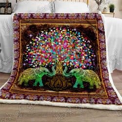 Elephant Tree Of Life Sofa Throw Blanket TTL209 Geembi™